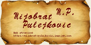 Mijobrat Pulejković vizit kartica